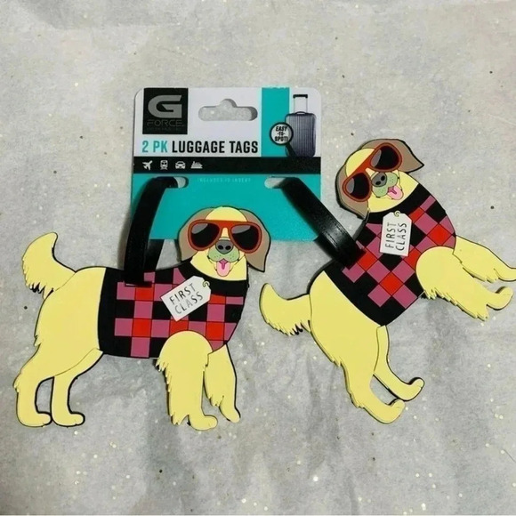 NEW  FRENCH DOG G FORCE LUGGAGE TAG - Picture 1 of 4